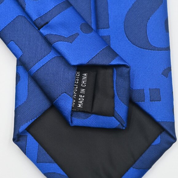 NEW Jeopardy! TV Game Show Man's Question Mark Neck Tie Blue 3x60 Inches - Picture 4 of 5